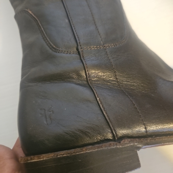 Frye Paige Tall Riding Boots Women’s Size 7 Brown Leather Equestrian - Picture 7 of 15